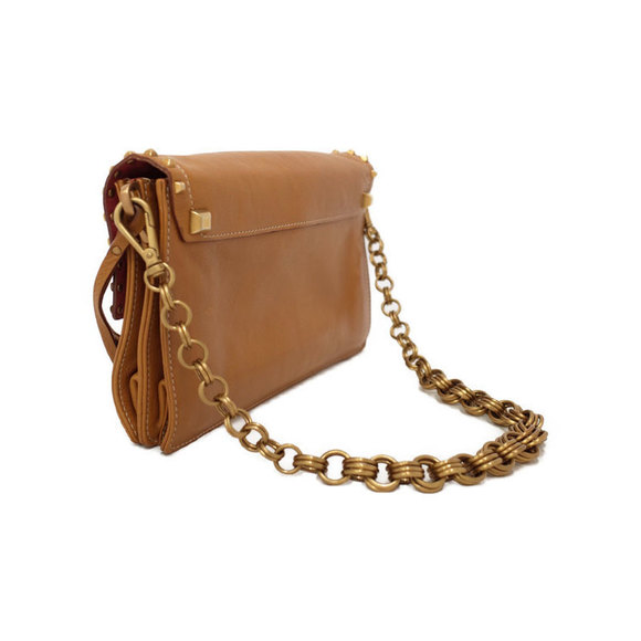 Prada Shoulder Bag Brown Chain - Picture 1 of 9